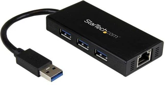 StarTech PORTABLE USB 3.0 HUB W/ GBE/IN