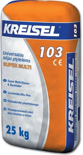 Plytelių klijai KREISEL SUPER MULTI 103, 25 kg