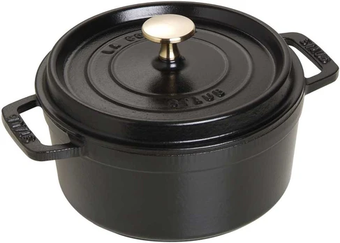 Puodas żeliwny apvalus Staub - Juodas, 1.7 ltr