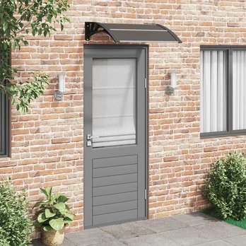 Stogelis durims, juodos spalvos, 80x80cm, polikarbonatas
