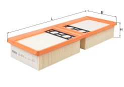 Oro filtras MAHLE LX4414 kaina
