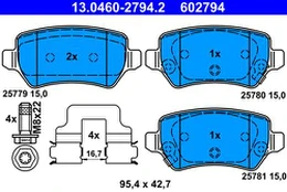 ATE 13.0460-2794.2 Brake pad set