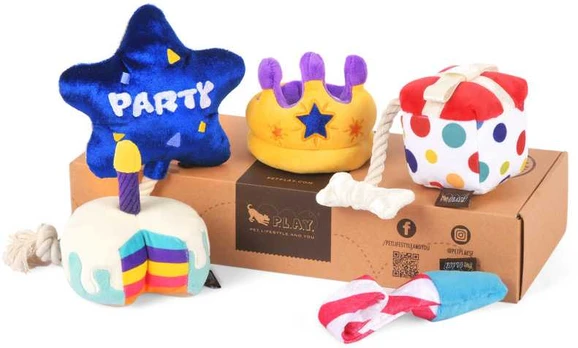 Play Pliušinių žaislų kolekcija šunims „Party Time Mini“