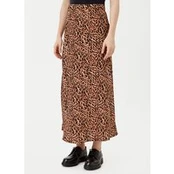 Pieces Midi sijonas Franan 17116541 Ruda Regular Fit