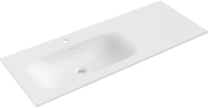 Praustuvas Mexen Vela, Left, 121 x 46,5 cm, Baltas matt