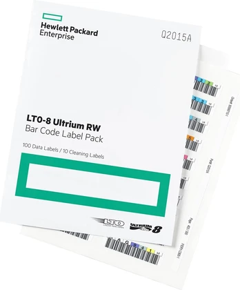 High Peak HPE LTO-8 Ultrium RW Bar Code Label Pack