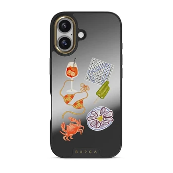 Seaside Muse - iPhone 17 Case, Elite Mirror (MagSafe) / Gold