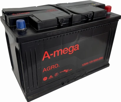 Akumuliatorius A-mega Agro, 12 V, 125 Ah, 950 A