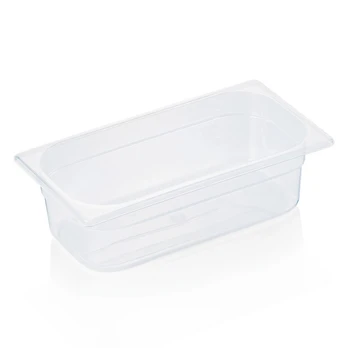 GN indas 1/3 (PP, skaidrus, 32,5 x 17,6 + h10 cm., 3,8 l.)