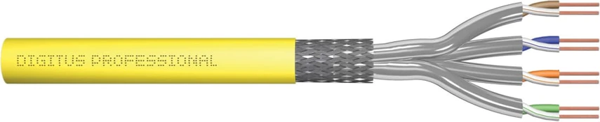 Digitus CAT 7A S/FTP, data cable - installation cable, 500 m, simplex, Cca, GHMT PVP certified