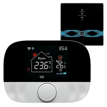 TUYA Programuojamas termostatas dujų katilui, Wi-Fi, RF, 3A