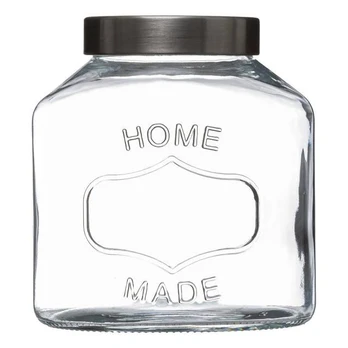 Home biscuit jar, gingerbread, glass