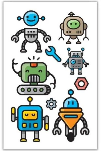 Usorteret Tatovering Robotter