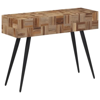 Konsolinis staliukas, 110x34x80cm, perdirbta tikmedžio mediena