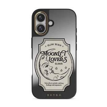 Moonlit Lovers - iPhone 16 Case, Elite Mirror (MagSafe) / Gold