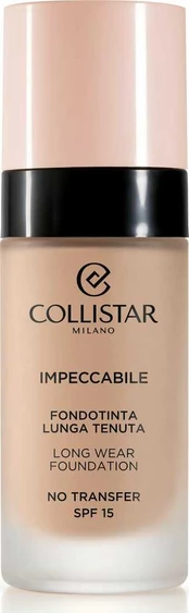 Collistar COLLISTAR IMPECCABILE LONG WEAR FOUNDATION SPF 15 3R - NATURAL ROSE 30ML