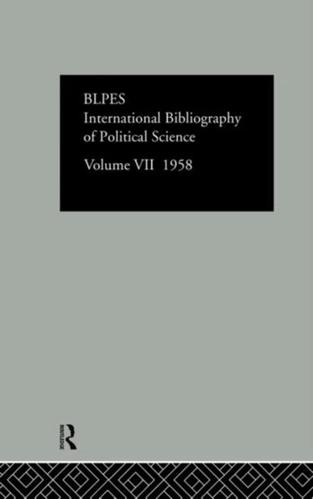 Intl Biblio Pol Sc 1958 Vol 7