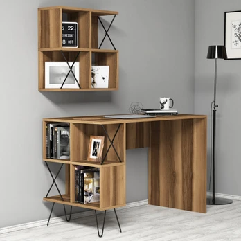 Rašomasis stalas Kalune Design Extra 2 845HCT3822, riešuto