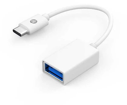 USB redukcja, (3.0), USB C (M) - USB A F, balta, Hewlett-Packard DHC-TC105