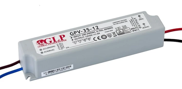 Led Maitinimo Šaltinis Glp Gpv-35-15, 35W/15V, Tuv Sertifikuotas