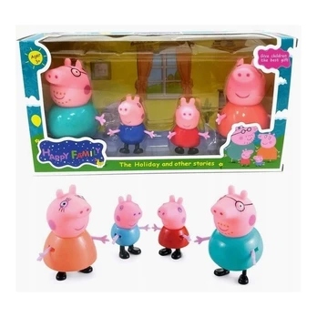 Peppa pig figūrėlės - šeima 4 vnt.