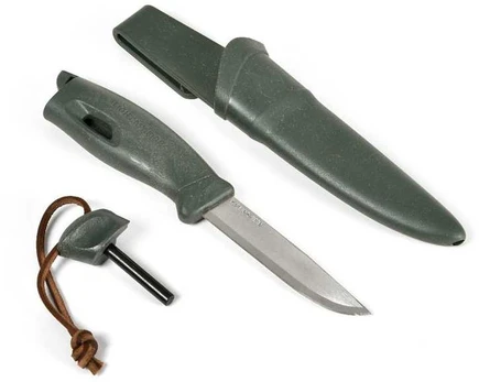 Camping Knife FireKnife - sage green