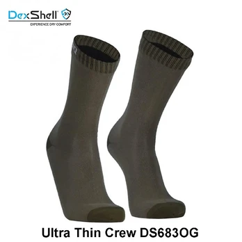 Neperšlampamos Kojinės DexShell Ultra Thin Crew DS683OG XL