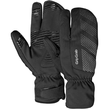 GripGrab Ride Windproof Deep Winter Lobster pirštinės | Black, XS