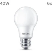 "Philips" LED lempa E27 4,9W 470lm 2.700K matinė 6vnt