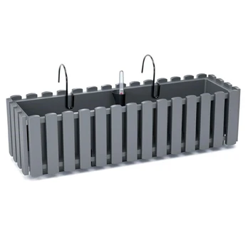 Prosperplast Balkono dėžė su kabliukais Boardee Fencycase DDEF600W pilka