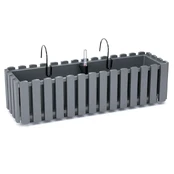Prosperplast Balkono dėžė su kabliukais Boardee Fencycase DDEF600W pilka kaina