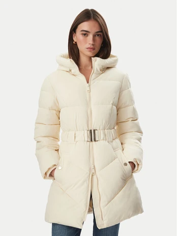 Guess Žieminė striukė W6BL50 W4144 Kreminė Regular Fit