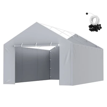 Automobilinė pastogė 12 x 6 m pilka