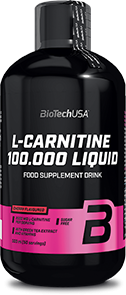 Biotech L-Carnitine 100.000 Liquid 500 ml. (Cherry skonis)