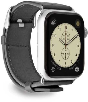 Laikiklis SBS Eco Leather urrem til Apple Watch 42/44/45/49mm. Sort