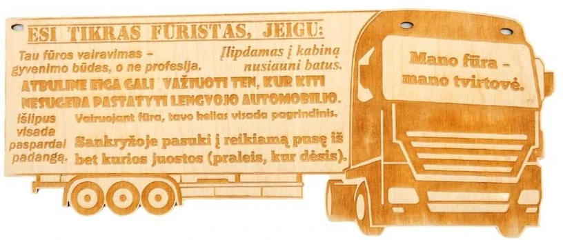 Medinė lentelė 'Fūristas'