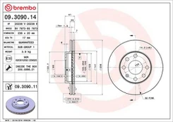 BREMBO 09.3090.11 Brake Disc
