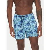 HOM Plaukimo šortai Tartane 402916 Mėlyna Regular Fit