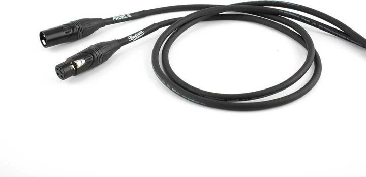 PROEL mikrofono laidas, 10m, juodas