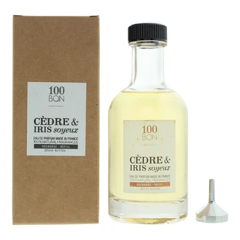 100 Bon, Cedre & Iris Soyeux, Eau De Parfum, Unisex, Refill, 200 ml