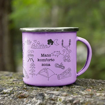 Metalinis puodelis "Mano komforto zona"