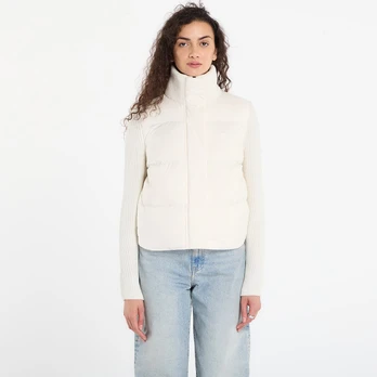 Tommy Hilfiger Modern Down Knit Mix Reg Jacket Ivory Silk - Dydis S (WW0WW45738 YA8 Striukės)