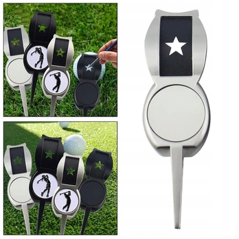 Golfas: įrankis žymekliui ir vejos taisymui
