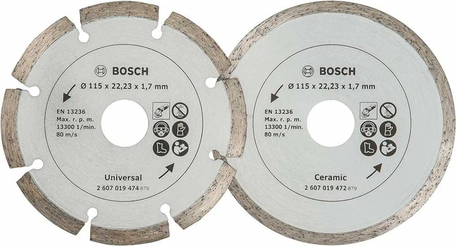 Bosch Deim.pjov.diskas Plytelėms,Ø115,2vnt