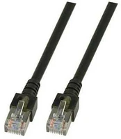 EFB RJ45 Patchkabel SF/UTP, Cat.5e, PVC, CCA, 1m, juodas