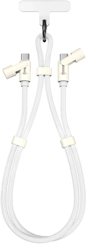 Sbox LANYARD Baltas Type-C -Type-C 1.5m Baltas