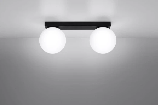 Ceiling lamp YOLI 2 black gaismeklis