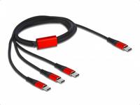 Delock USB Ladekabel 3 in 1 USB Type-C zu 3 x USB Type-C 1 m