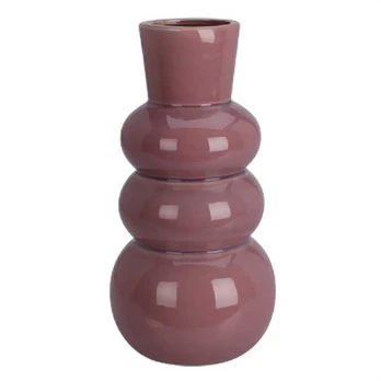 Keraminė vaza burbulo formos, 25 x 13 cm