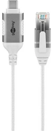 Goobay Ethernet-kabelis USB-C™ 3.1 til RJ45, Slim, 1,5 m
